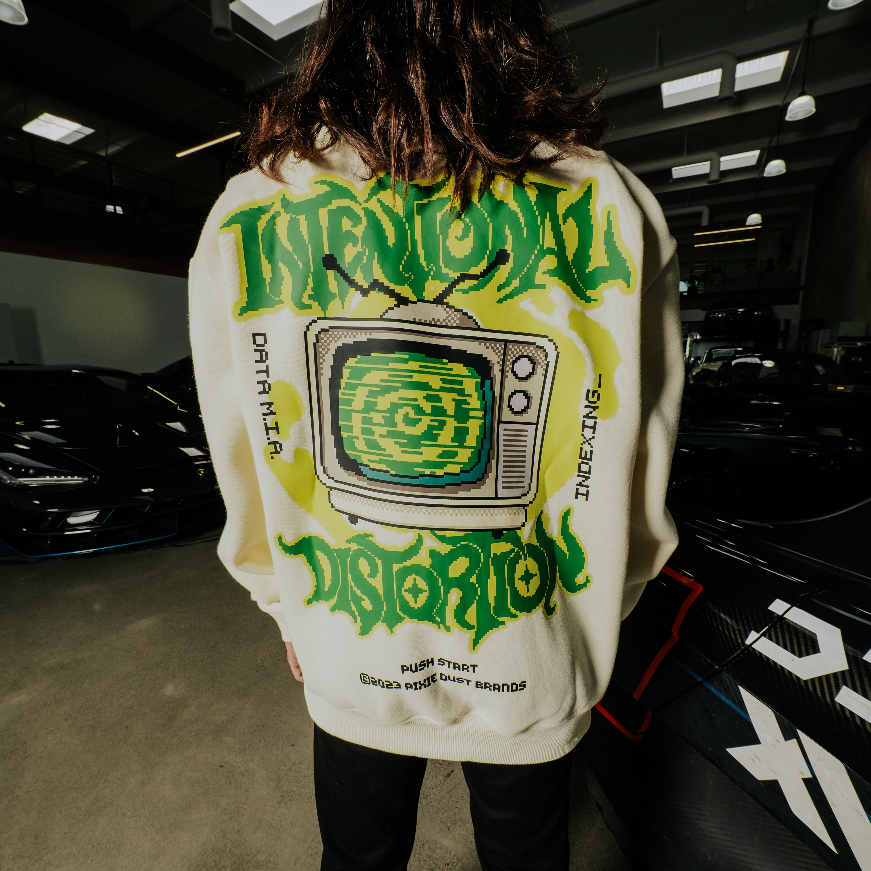 Intentional Distortion Crew Neck Sweater