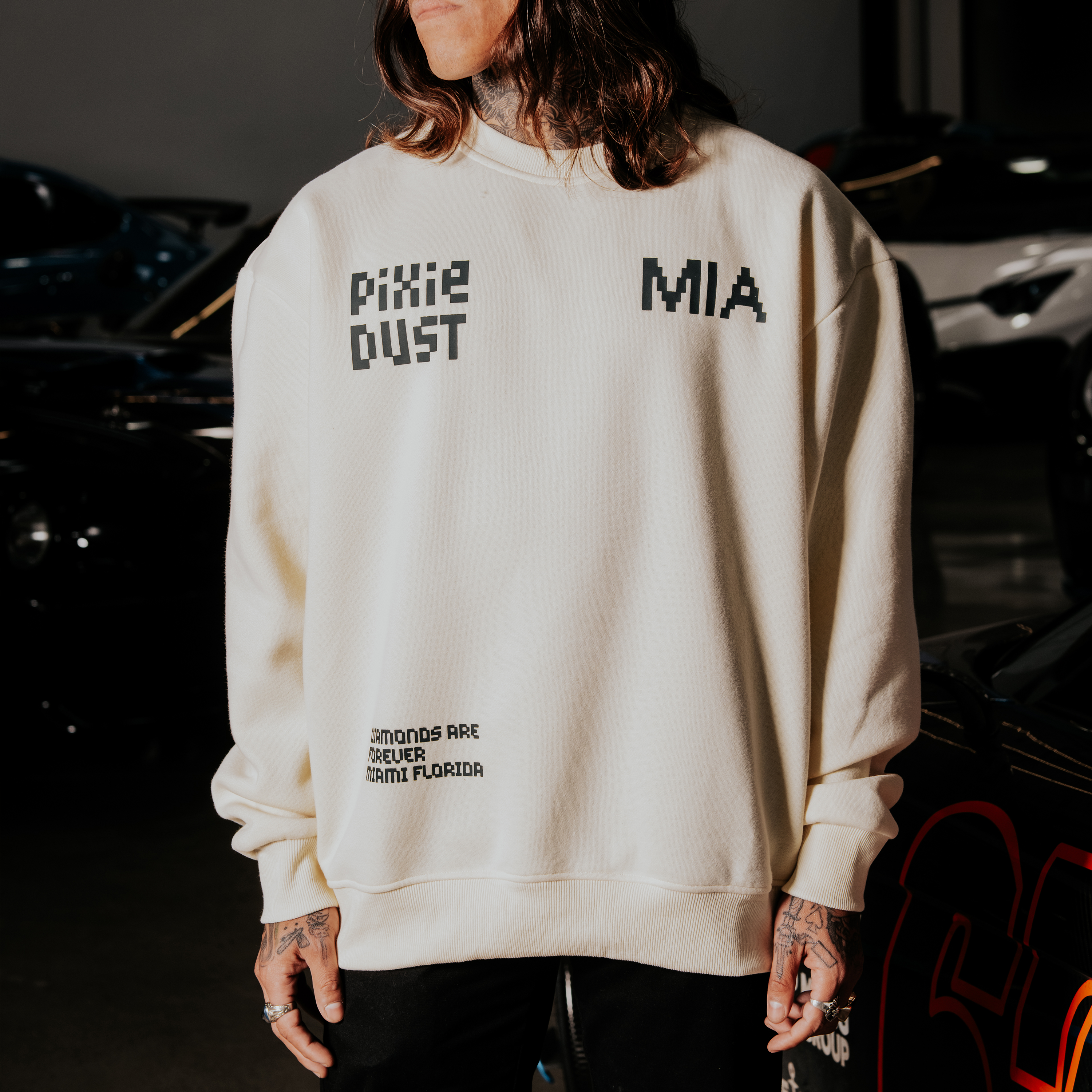 Intentional Distortion Crew Neck Sweater